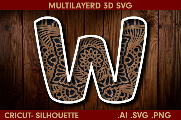 3D Multilayered Letter W Mandala Review