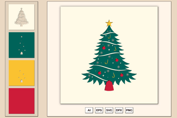 3D SVG Christmas Tree for Local Branding