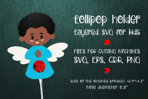 Black Boy Angel Lollipop Holder: 3D SVG Shapes Review