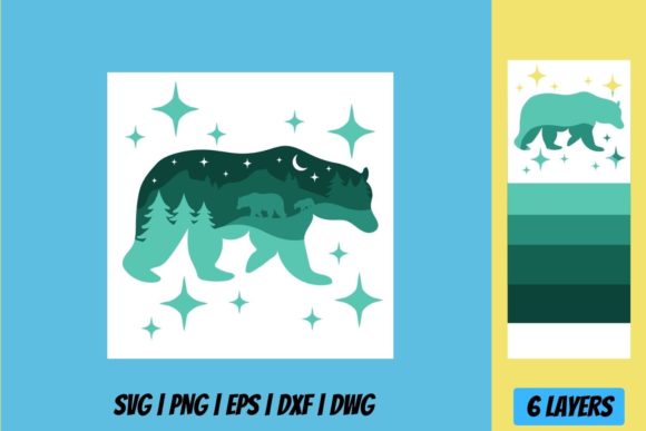 Christmas Bear Shadow Box: 3D SVG Review