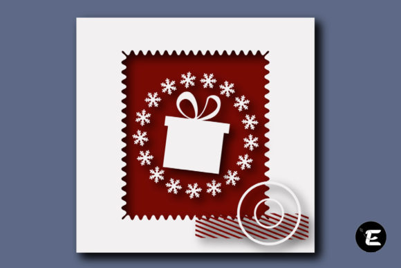Gift Stamp 3D SVG for Shadow Boxes & Cards