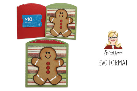 Gingerbread Gift Card Envelope: A 3D SVG for Christmas