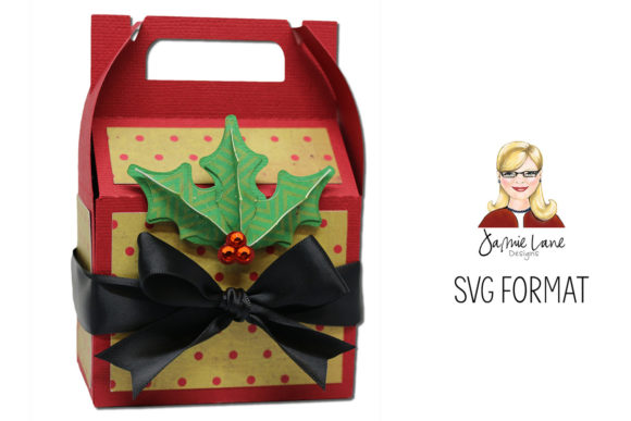 Holly Gable Box: 3D SVG for Christmas Sales