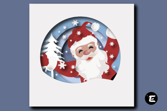 Santa 3D SVG: A Christmas Asset for Handmade Business