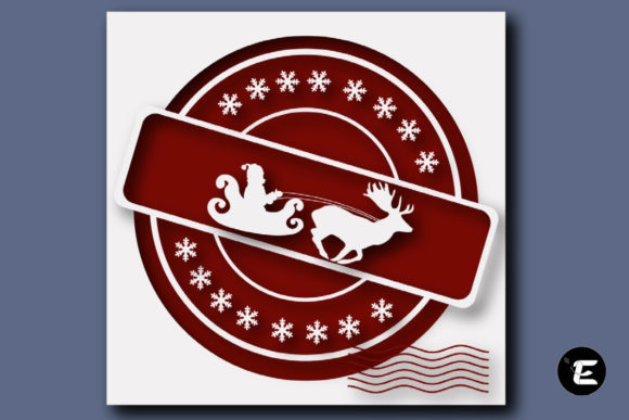 Santa Sleigh 3D SVG for Shadow Boxes & Branding