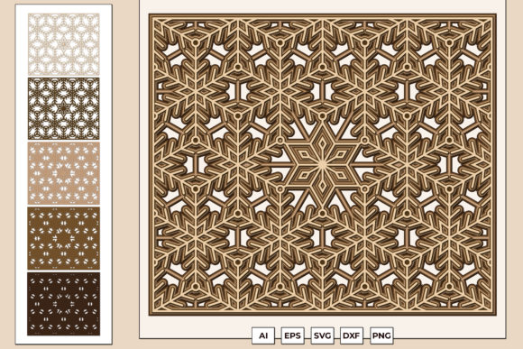 Snowflake Wall Art Grille SVG: 3D Shapes Review