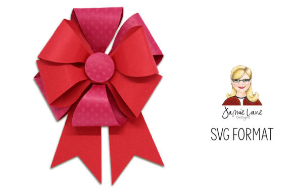 Split Bow with Tails: 3D SVG Shapes for Branding